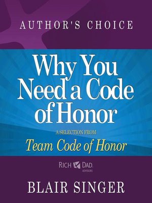 cover image of Why Do You Need a Code of Honor?